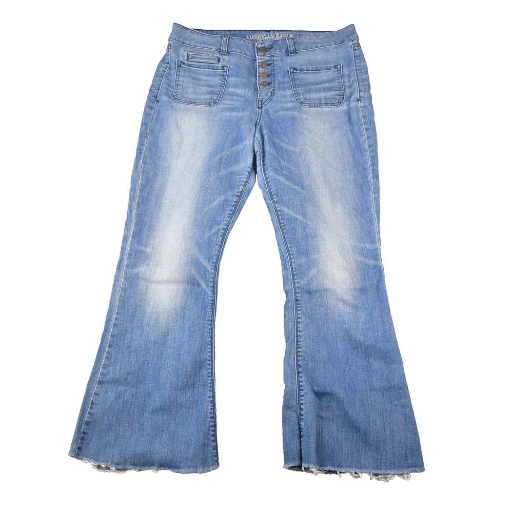 American Eagle Jeans Womens (35x29) Hi-Rise Artist Super Stretch Button Fly